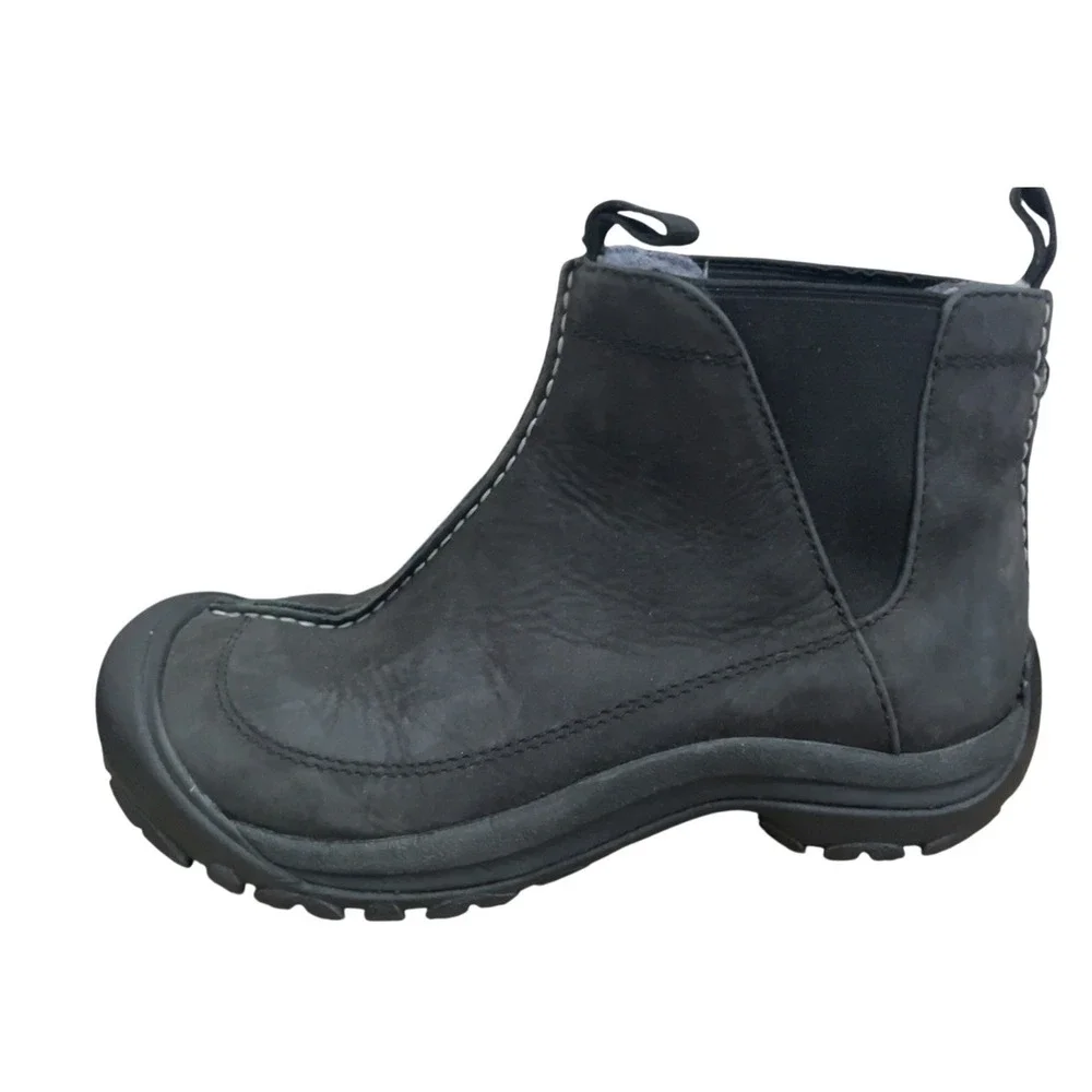 KEEN Anchorage III Chelsea Boots Women's 8 Black Leather